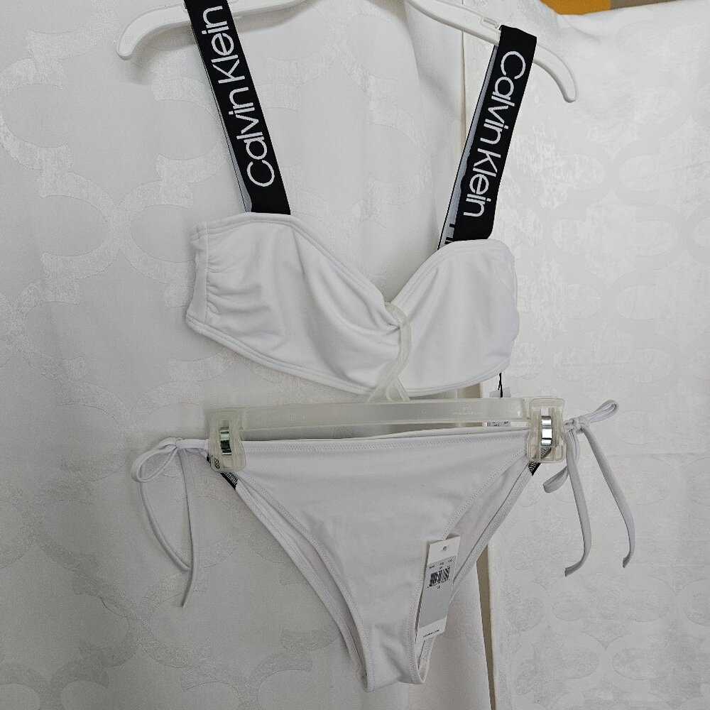 *Calvin Klein White Bikini Set*  New with Tag